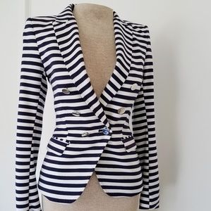 Navy Striped H&M Blazer